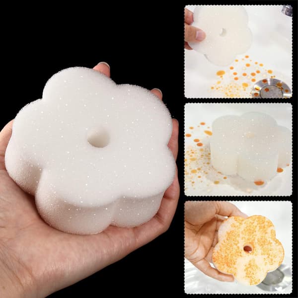 20 stk. Skumsponge Olieabsorberende Svamp til Swimmingpool og Spa (Blomsterformet)