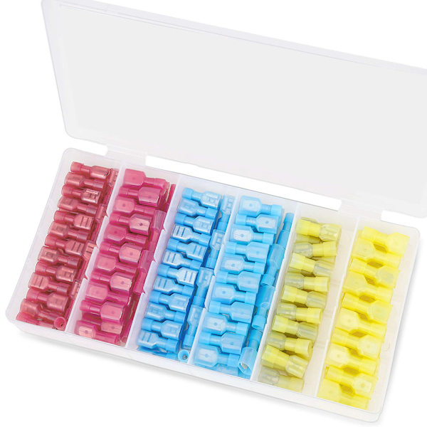 200 Nylon Snabbkoppling Kontakt Kit, Isolerad Elektrisk Lug