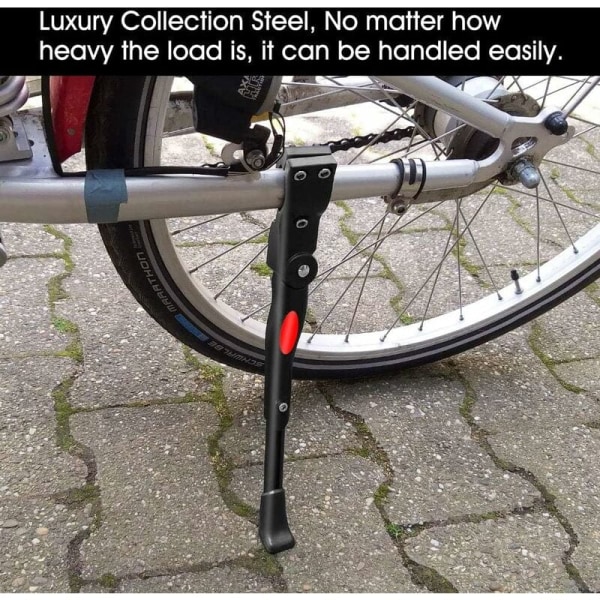 Cykel sidoställ bakre ställ justerbart universellt cykelställ