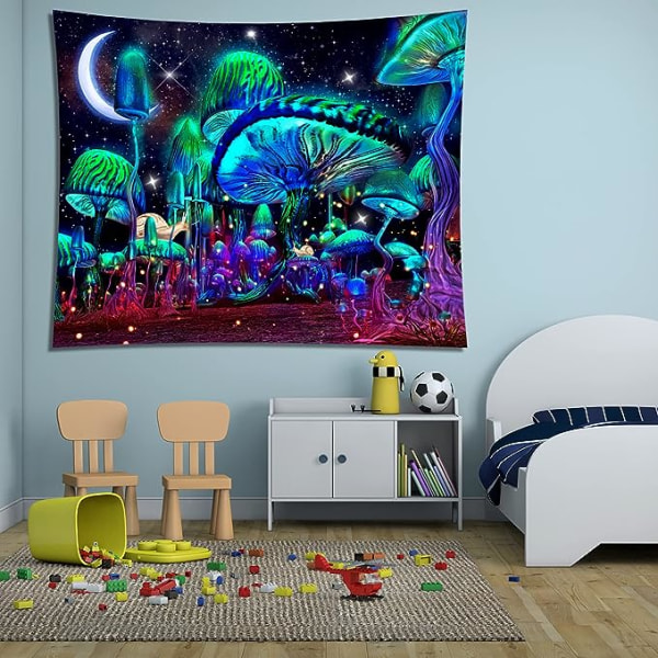 rippy Mushroom Tapestry Snails Moon and Stars Tapestry Mushroom R