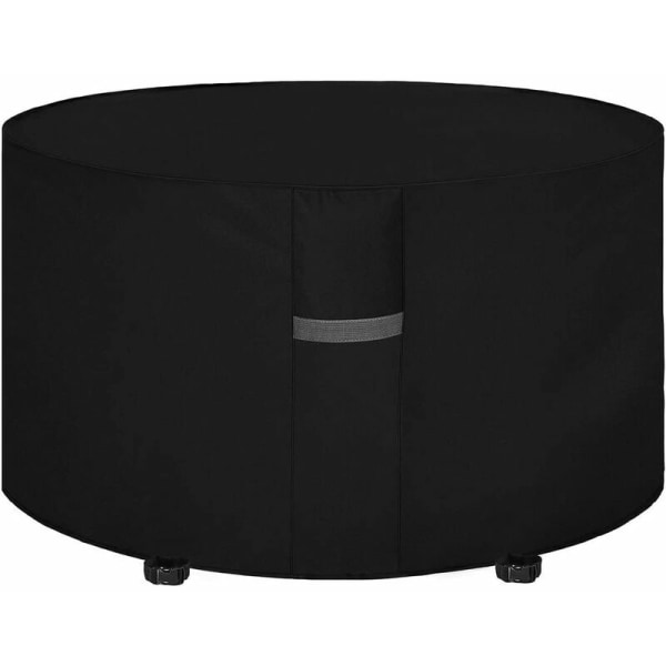 Havevandstæt, vindafvisende, UV-bestandig, rivefast haveborddug, runde (128x71cm) sort