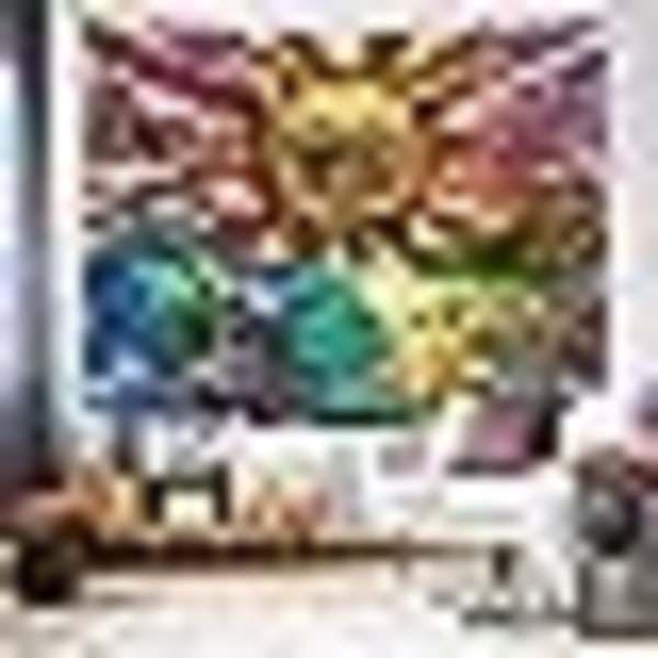 Brennende solteppe for soverom, Hippie Sublime Ocean Wave Sunse