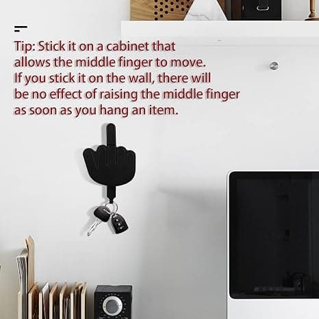 Finger Key Hanger for Wall,Retractable Self-Adhesive Finger Hand Key Holder for