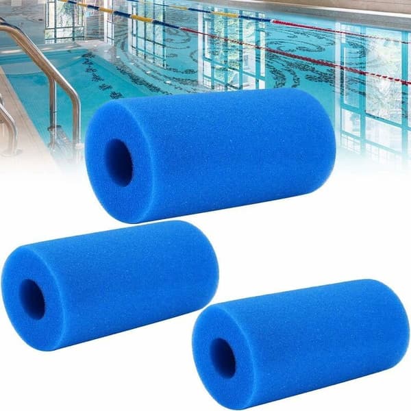 3 genanvendelige og vaskbare skumpoolfiltre til spa, 200X100X40MM