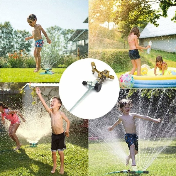 Sirkulær sprinkler, grønn sirkulær sprinkler sprinkler plen, hagesprøyte, premium 360° sirkulær sprinkler