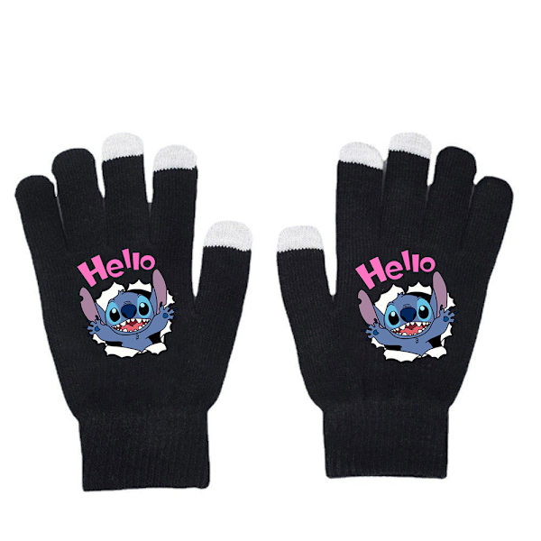 Unisex Vantar med Hel Finger Varm Vinter Stickade Vantar Present