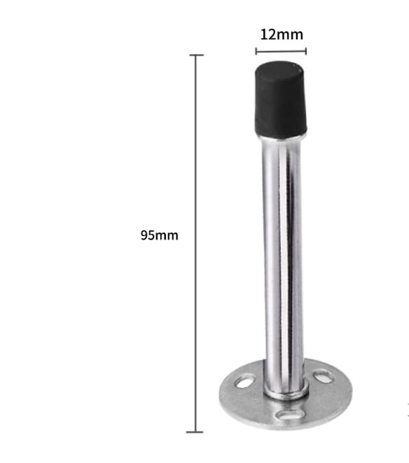 Paket Gummidörrstopp Ljuddämpande Väggskydd - Silver