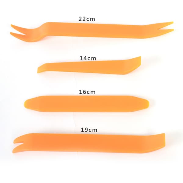 4 stk. bilradiopanel af plastik til montering af koben