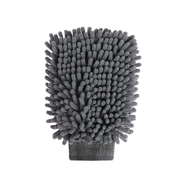 2 stk Mikrofiber Bilvask Håndkle Mikrofiber Rengjøringsnudler Stor Hanske