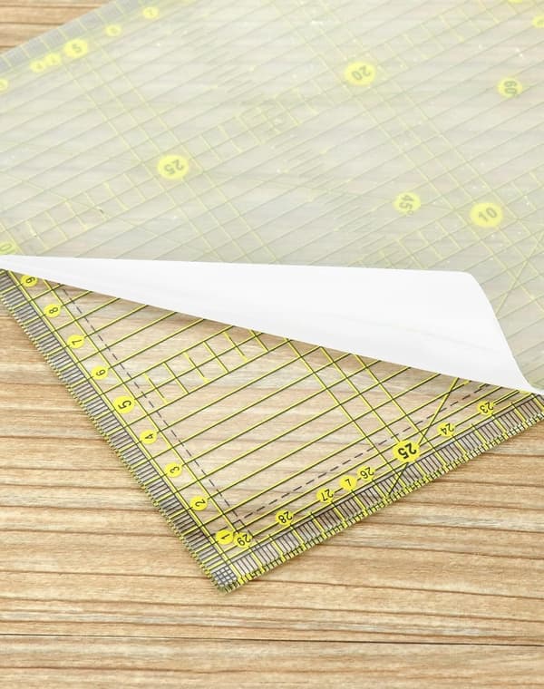 15 x 30 cm Patchwork lineal med vinkelangivelser, Præcis sylineal til
