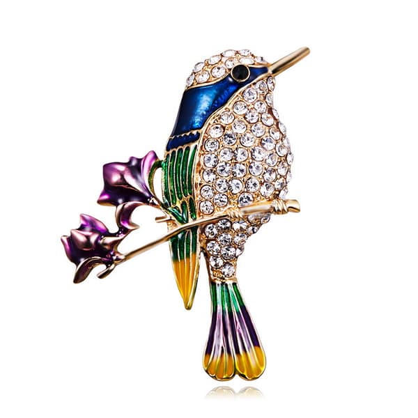 Damemode broche og nåle farverige dyreformer kolibri ugle broche s