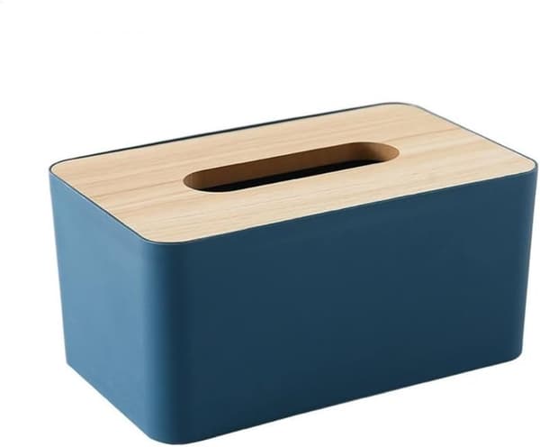 Papirhåndkleholder, rektangulær servietholder, treservietholder, Tissu