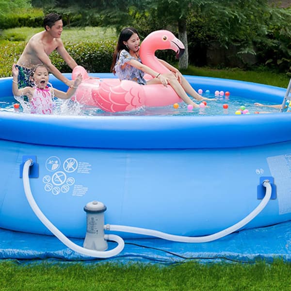 PCS Pool Slangeholder - Tilbehør med rustfrit stål klemme - Plastik foldbeskyttelse - Passer til slanger