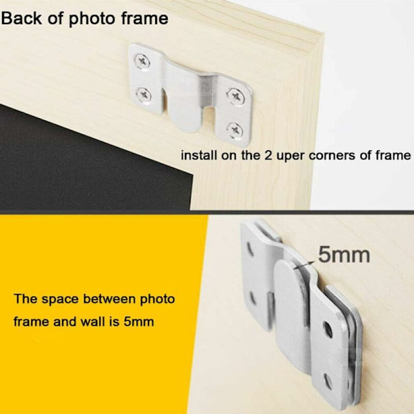Möbelramkrokar Anslutningsfäste Flush Mount Ramfästen Soffafäste Möbel