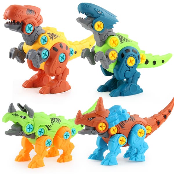 4-osainen dinosaurus koottu opetuslelu