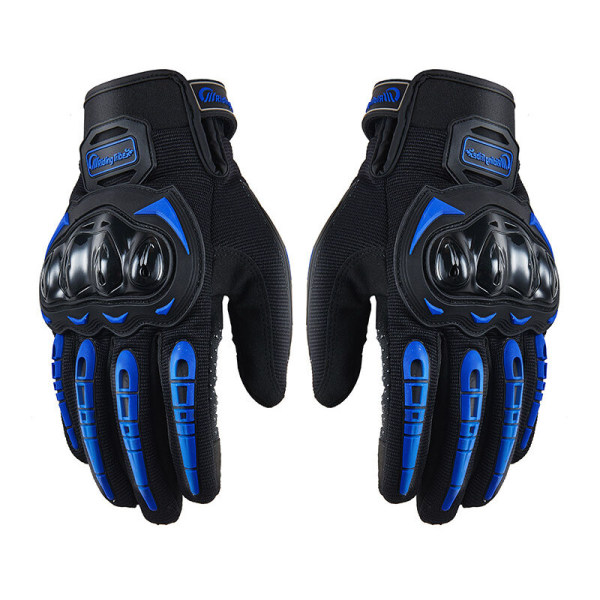 Motorcykelhandskar, Full Finger Touchscreen-handskar för motorcykelracing, ATV, klättring, jakt, motocross och andra utomhussporter 21cm L 1 par