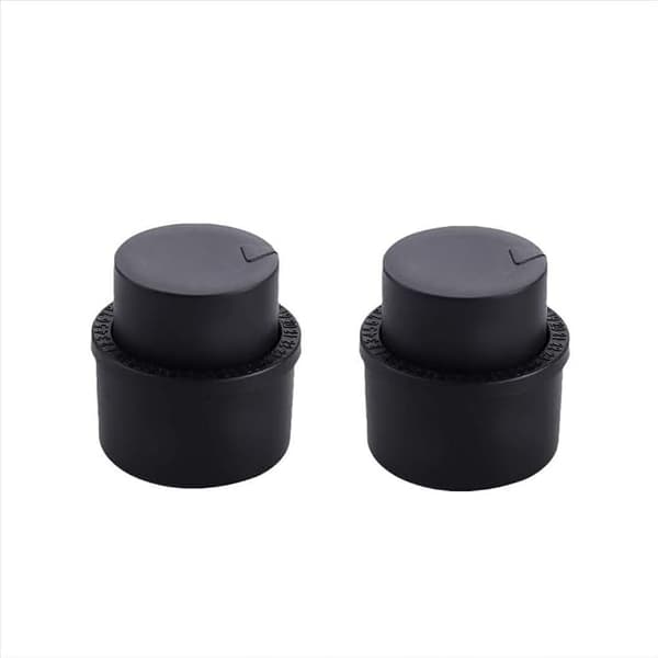 2 kappaletta pullon pumppukorkkia, pullon sulkimet, pullonsuojakorkit, Lik