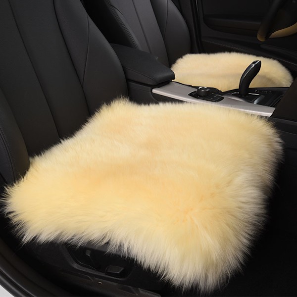 Mjuk konstgjord fårskinn pälsområde matta, lyxig fluffig matta för soffa sovrum vardagsrum plantskola, lurvig stolsskydd sittdyna plyschmatta 45*45cm fyrkant Bla