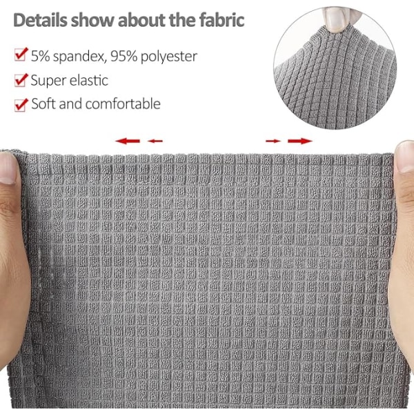Armstödsöverdrag för soffa, set med 4 halkfria armstödsöverdrag för arm