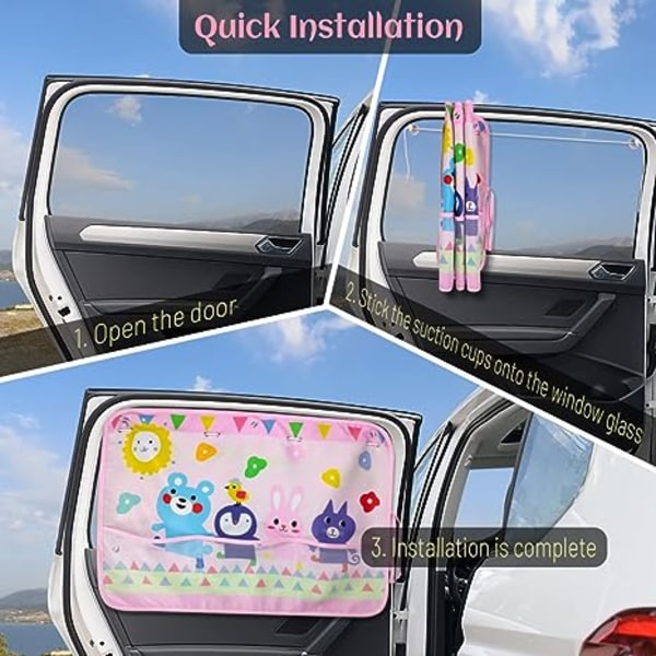 Auton aurinkovarjostimet Window Baby, Täysvarjostimet auton ikkunanvarjostimiin
