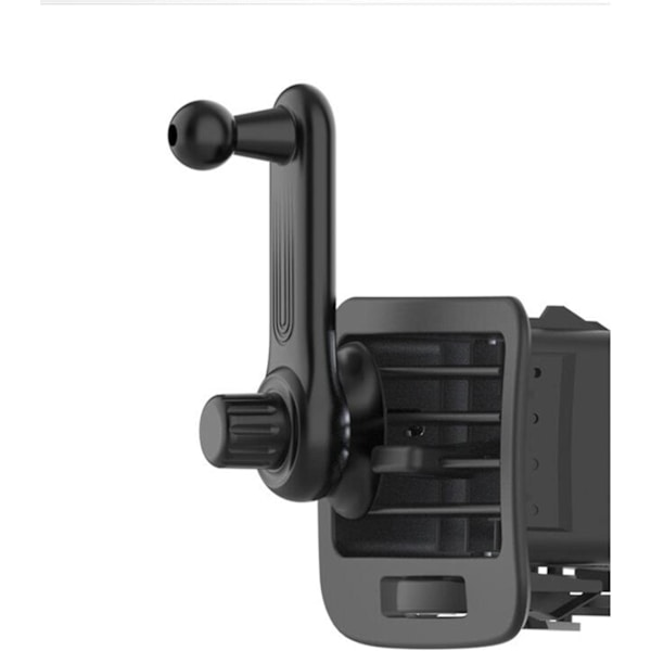 Pakke med dobbel klips biltelefonholder, roterbar luftventilmontering, 17 mm kulehode