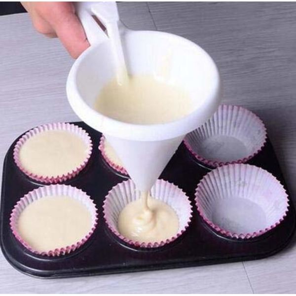 1 stk. Kjøkken DIY Enkel Sjokolade Candy Funnel Cake Tool, du kan kontrollere mengden du legger