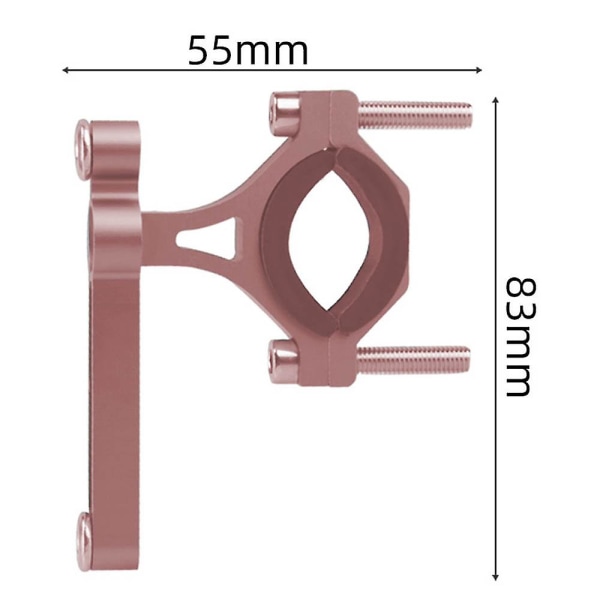 Sykkel vannflaskeholderadapter justerbar (rose gull)