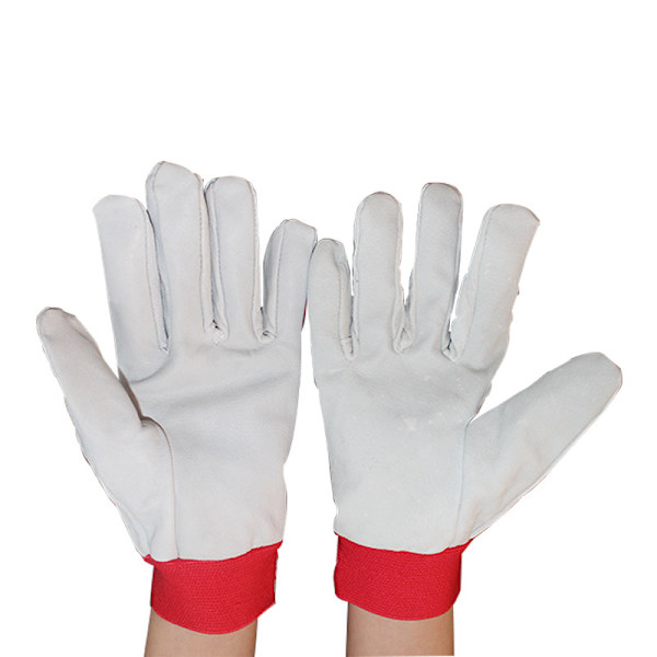 Getskinn Handskar - 3 Par med Justerbar Velcro Stängning