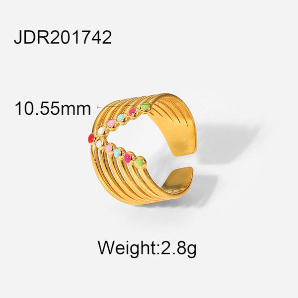 4 kpl   Sormuksia naisille 18K kultaa Minimalistinen Statement Sormus