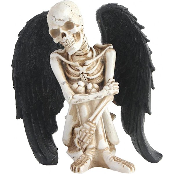 Harpiks Figurer Skulptur Gotisk Skelet Krop Harpiks Vinge Kranie Statuer Hal
