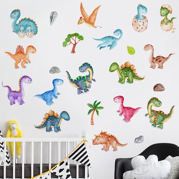 Et sæt miljøvenlige og allergivenlige wallstickers Blødt stof
