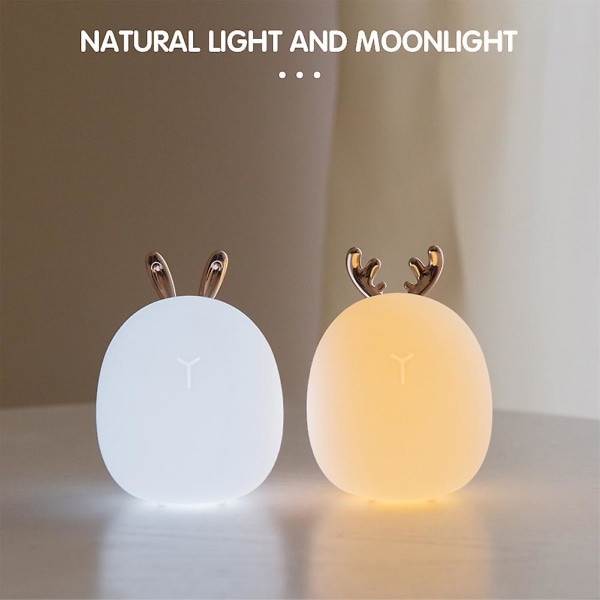 Led Kids Night Light Usb Charging Dimmable Silicone Baby Night La