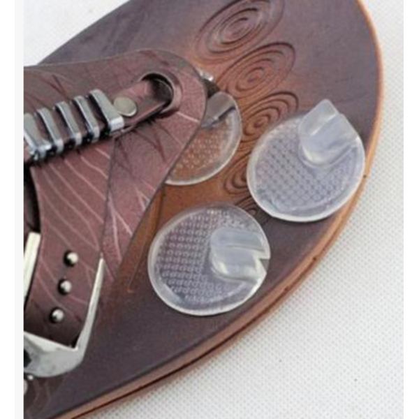 5 par silikon tåskydd sandaler transparenta tofflor