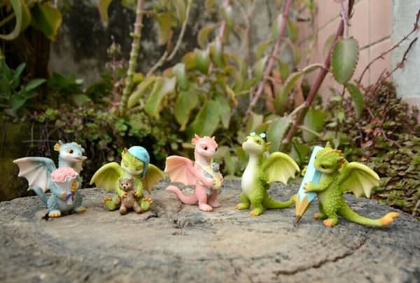 Fantasy Minifigur Fehave Grøn Rex Drage Kreativ Sød C