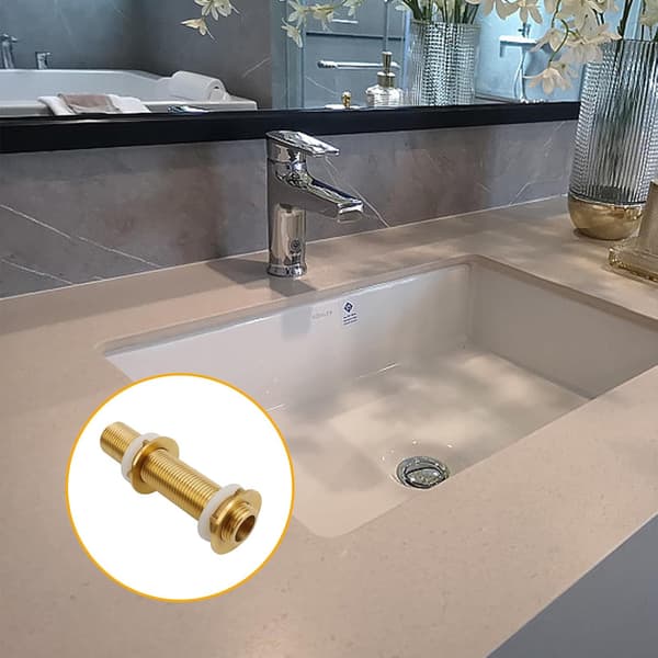 Messing Skot Fitting, 1/2 Tomme Tankforbindelse, 1/2 Tomme Messing Regnvandsspand Socket, Vandtankforbindelse med Silikonepakning, til Vandtanke, Vand