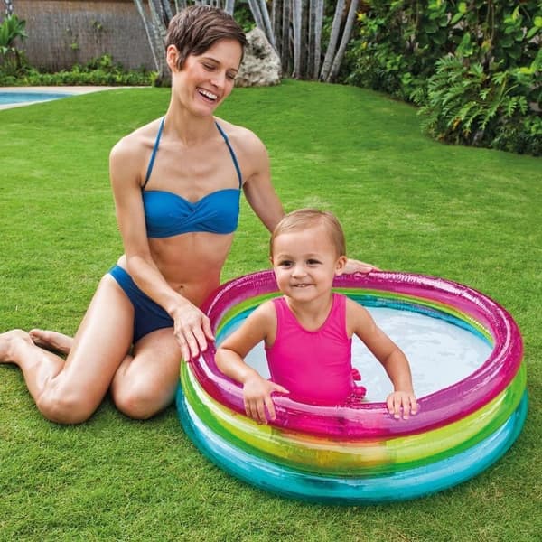 Solnedgang Glød Pool, Multifarvet, （86*25cm）