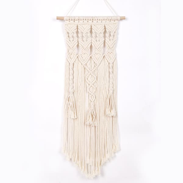 Pieni seinävaate, kudottu boheemi deco-seinavaate, mini macrame-seinämatto