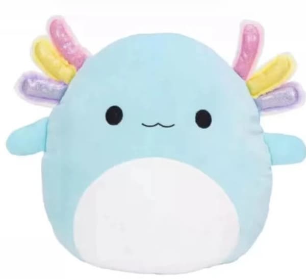 Squishmallow Pude Plys Legetøj Blå Salamander Farve