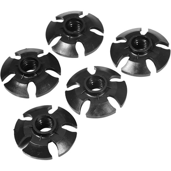 Vandrestangs Kurv, 5 stk Vandrestangs Snesne Mud Slide Kurv Vandring Vandrestang Stok Tilbehør, Skistangs Kurve, Sort, 5cm