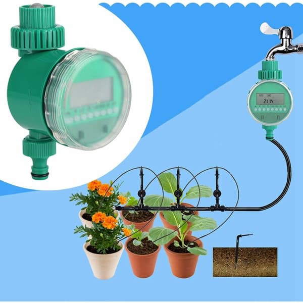 Sprinkler Timer, Automatisk Elektrisk Vandtimer med Digital Disp