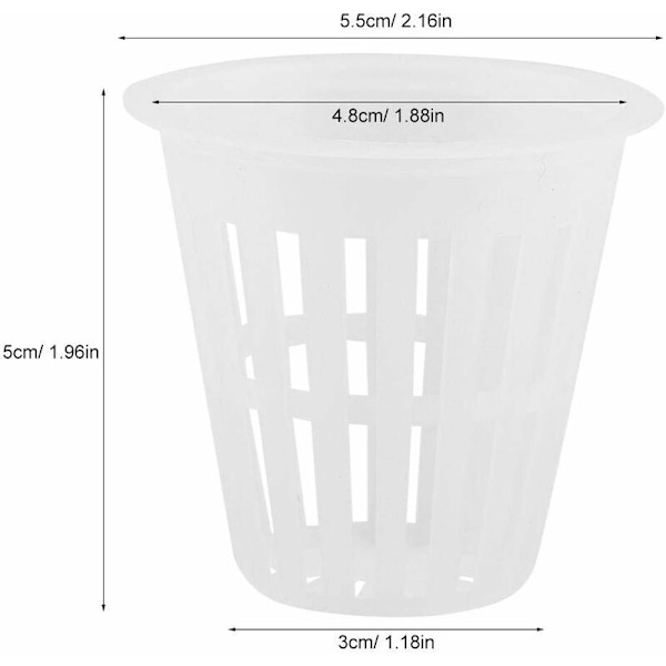 10 st/set Hydroponiska korgar Växter Koppar Plastkrukor Återanvändbara Du