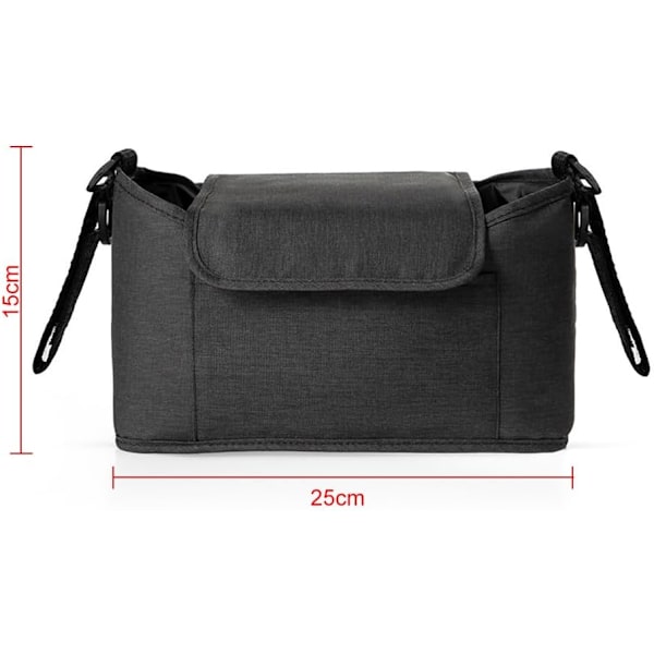 Universal Barnevognstaske Organizer, Barnevogns Organizer til Klapvogn, Barnevogns Opbevaringstaske, Klapvognstaske Buggy Organizer til Telefon og Baby Tilbehør.