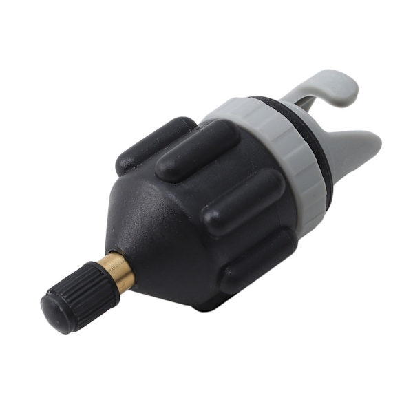 2 stk. SUP-adapter, SUP-adapter til kompressor, bærbar SUP-bræt, sort+grå, 8*3,5 cm