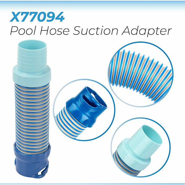 MX8 MX6 Pool System Sugerør Adapter for Zodiac X77094 Pool Leaf Pickup Slange Adapter