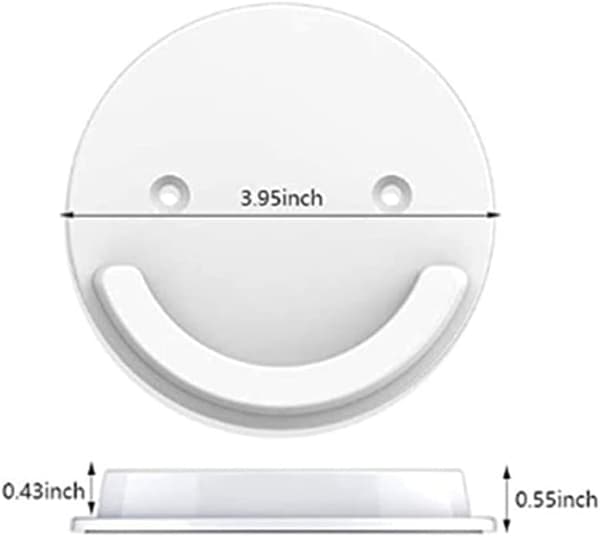 2-pack självhäftande duschdraperi stångfästen, väggmonterade, borrfri installation, ingen borrning, duschdraperi stång ingår ej (vit)