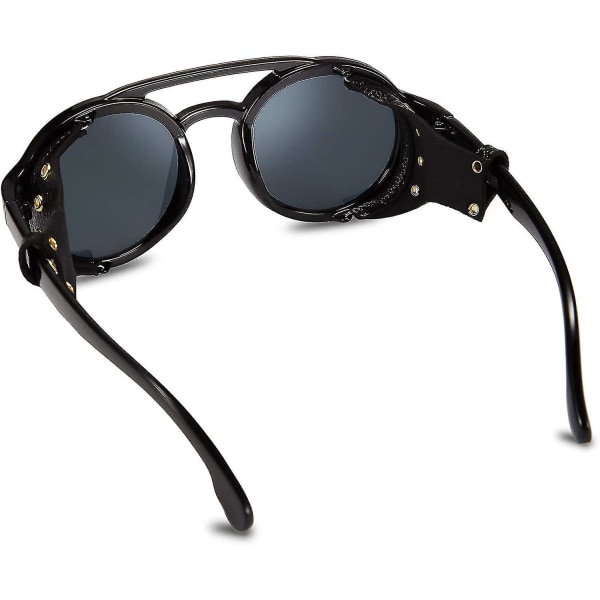 Retro Pyöreä Steampunk Aurinkolasit Naiset Miehet Vintage Silmälasit Valo