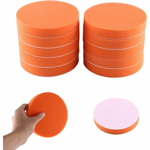 Bilslipesvamp, 10 stk/pakke 6 (150 mm) svampbufferingsputeringsvoksingsputesett