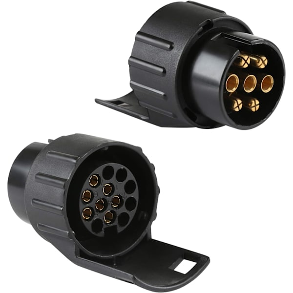 Trailer Stik Adapter, Universal Tilbehør, Vandtæt 7 Pin til 13 Pin Trækadapter Kompatibel med Bil og Lastbil