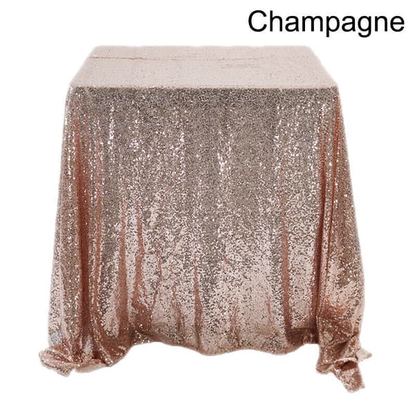 1 stk. Glitter Dug til Bord Sequin Rektangulær Dug Bryllup Banket