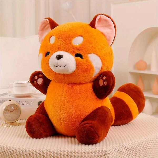 35CM Punainen Panda Pehmolelu - Anime-hahmo - Pehmeä ja pörröinen tekoturkis - Täydellinen lahja kaikenikäisille